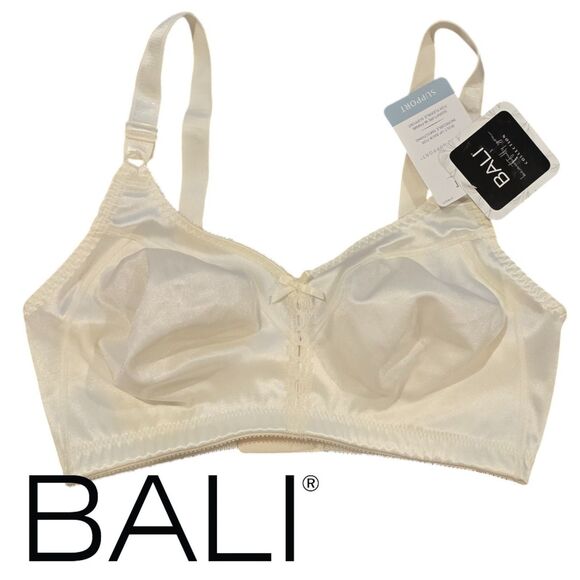 Bali Women's Double Support Wirefree Cream Color Bra 36DD NWT - Picture 1 of 6